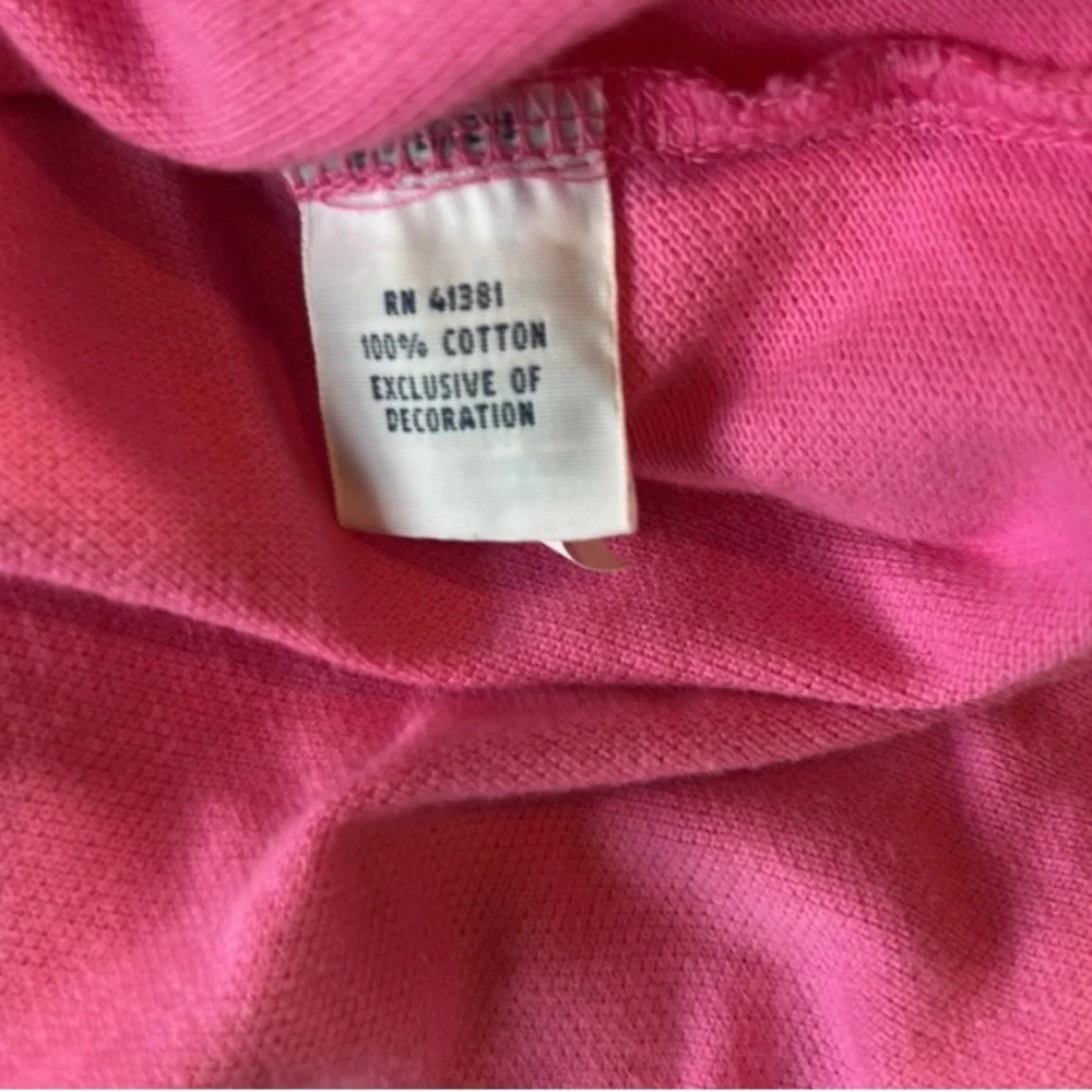 Ralph Lauren men’s classic pink, cotton polo shirt with embroidered logo. Medium